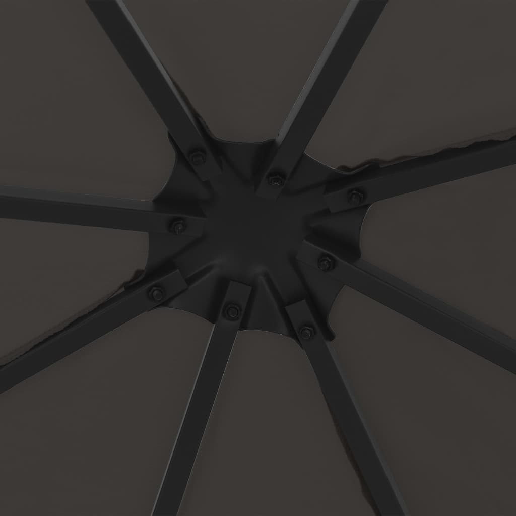 vidaXL Gazebo 3x3 m Anthracite