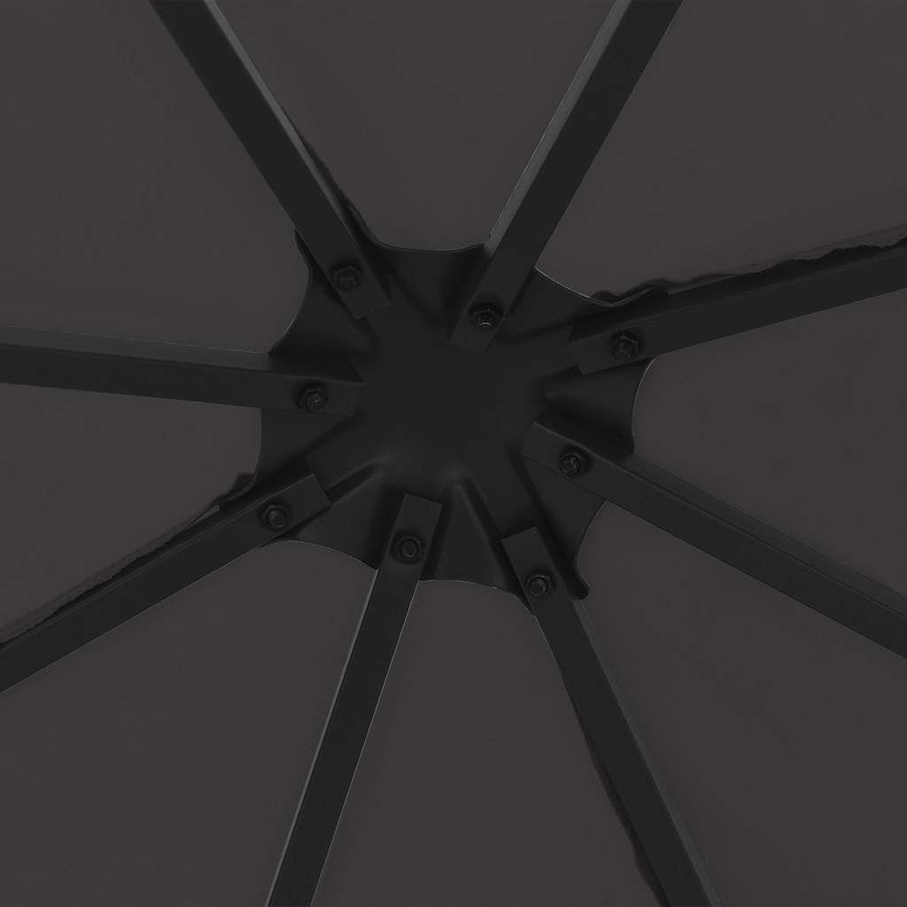 47984 vidaXL Gazebo 3x3 m Anthracite