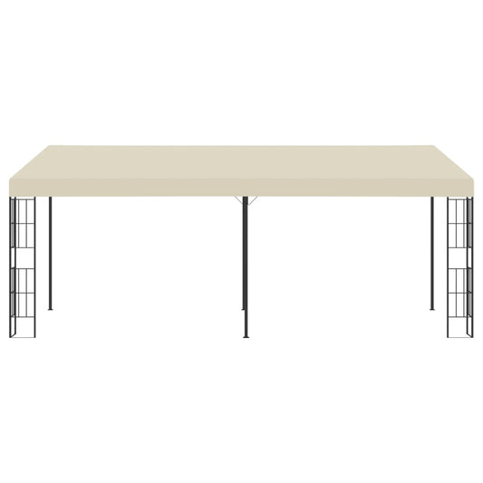 vidaXL Wall-mounted Gazebo 3x6 m Cream Fabric