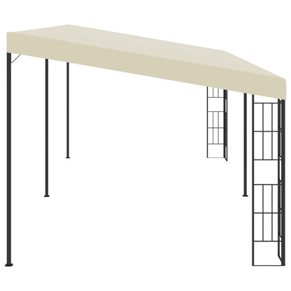 vidaXL Wall-mounted Gazebo 3x6 m Cream Fabric