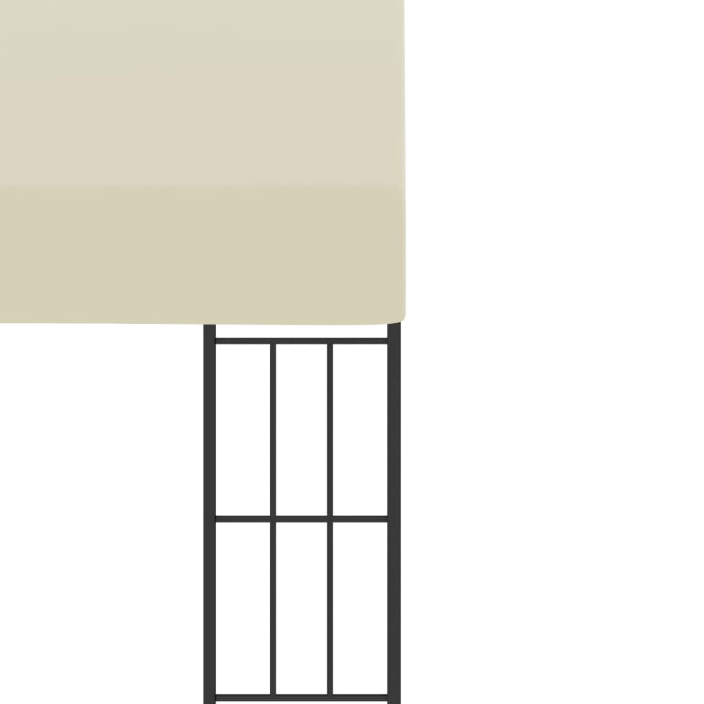 vidaXL Wall-mounted Gazebo 3x6 m Cream Fabric
