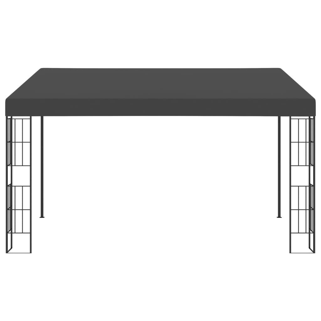vidaXL Wall-mounted Gazebo 3x4 m Anthracite Fabric