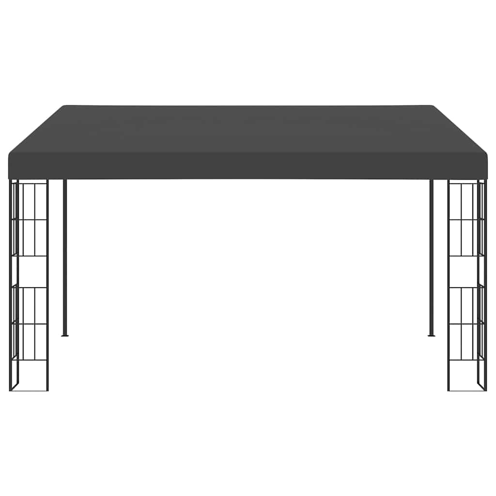 47991 vidaXL Wall-mounted Gazebo 3x4 m Anthracite Fabric