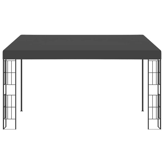 47991 vidaXL Wall-mounted Gazebo 3x4 m Anthracite Fabric