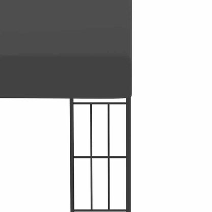 47991 vidaXL Wall-mounted Gazebo 3x4 m Anthracite Fabric