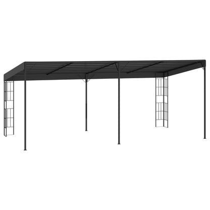 vidaXL Wall-mounted Gazebo 3x6 m Anthracite Fabric