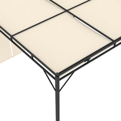 47994 vidaXL Garden Gazebo with Side Curtain 4x3x2,25 m Cream