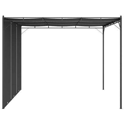 47995 vidaXL Garden Gazebo with Side Curtain 3x3x2,25 m Anthracite