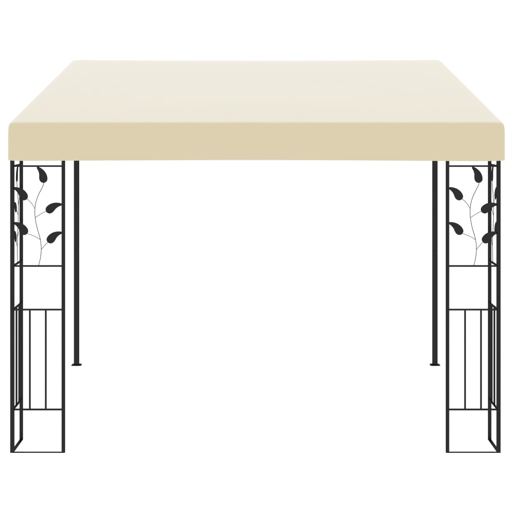 vidaXL Wall-mounted Gazebo 3x3x2.5 m Cream