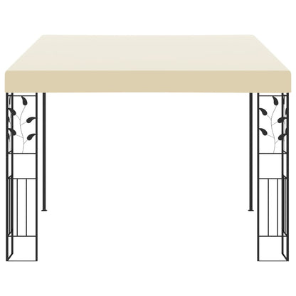 vidaXL Wall-mounted Gazebo 3x3x2.5 m Cream