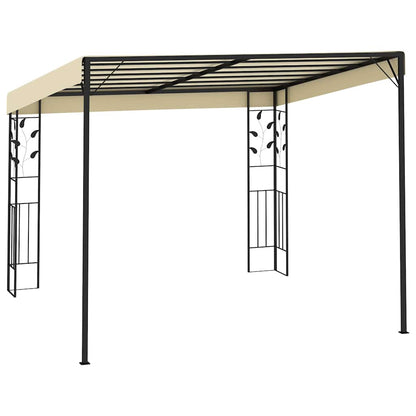 47997 vidaXL Wall-mounted Gazebo 3x3x2,5 m Cream