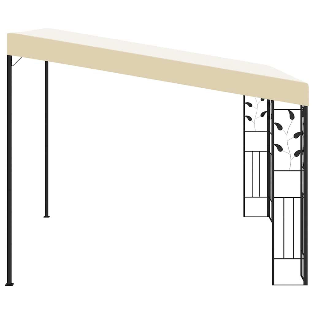 47997 vidaXL Wall-mounted Gazebo 3x3x2,5 m Cream