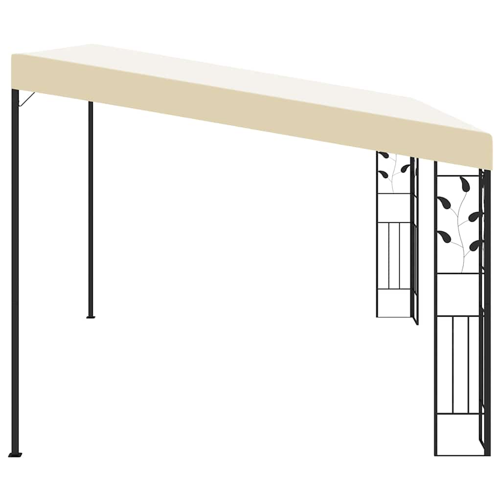 vidaXL Gazebo | Cream | Powder-coated steel, fabric | 4x3m | Strong | Gazebo