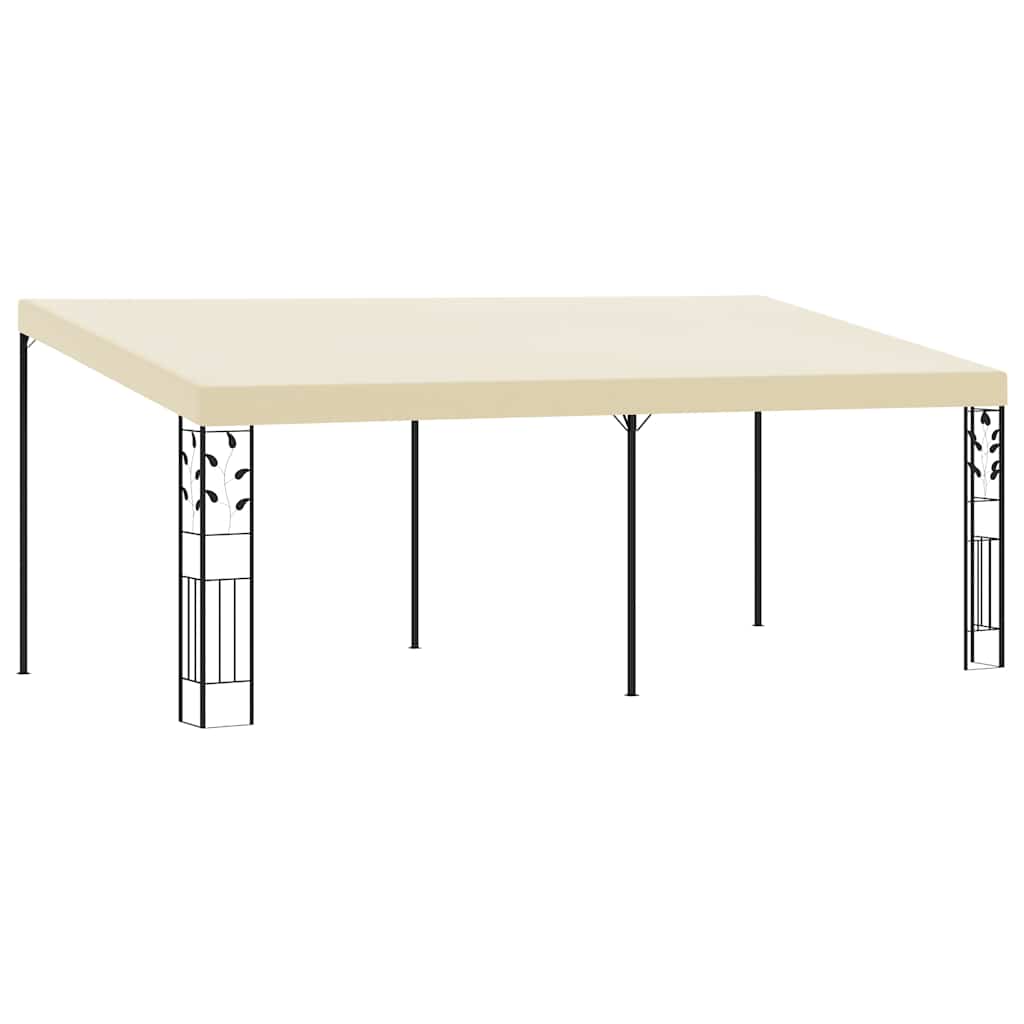 vidaXL Gazebo | Cream | Powder-coated steel | 6x3m | Collapsible | Gazebo