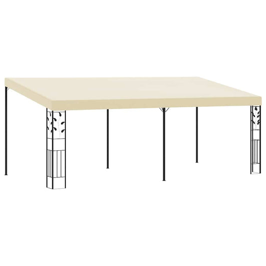 vidaXL Gazebo | Cream | Powder-coated steel | 6x3m | Collapsible | Gazebo