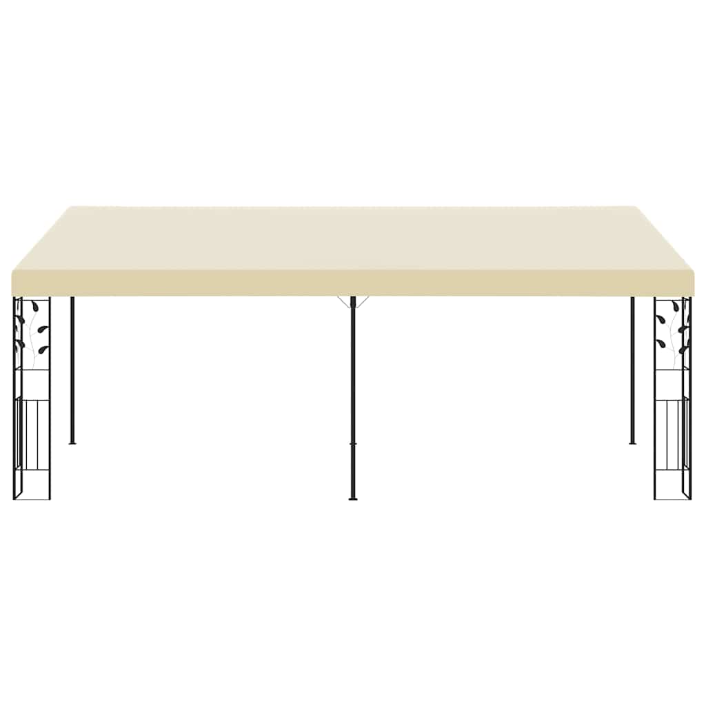 vidaXL Gazebo | Cream | Powder-coated steel | 6x3m | Collapsible | Gazebo
