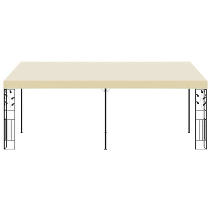 vidaXL Gazebo | Cream | Powder-coated steel | 6x3m | Collapsible | Gazebo