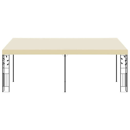 vidaXL Gazebo | Cream | Powder-coated steel | 6x3m | Collapsible | Gazebo