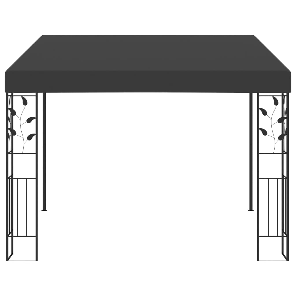 vidaXL Wall-mounted Gazebo 3x3x2.5 m Anthracite