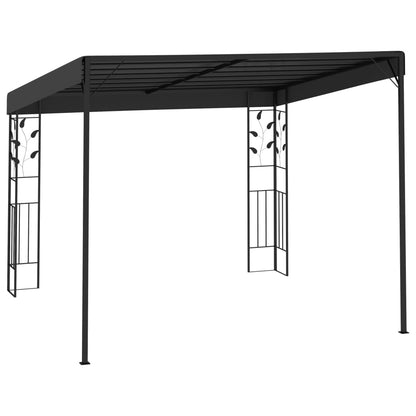 vidaXL Wall-mounted Gazebo 3x3x2.5 m Anthracite