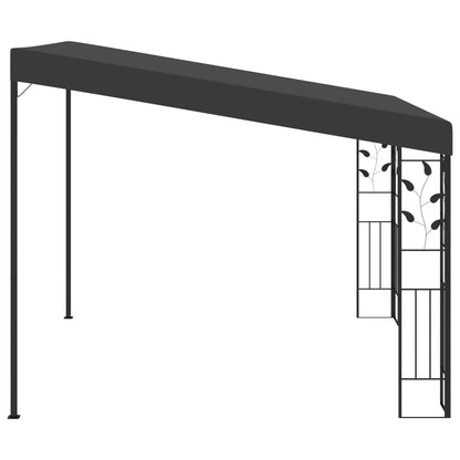 vidaXL Wall-mounted Gazebo 3x3x2.5 m Anthracite