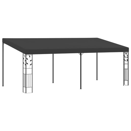 vidaXL Gazebo | Anthracite | Powder-coated steel, 100% polyester | Large