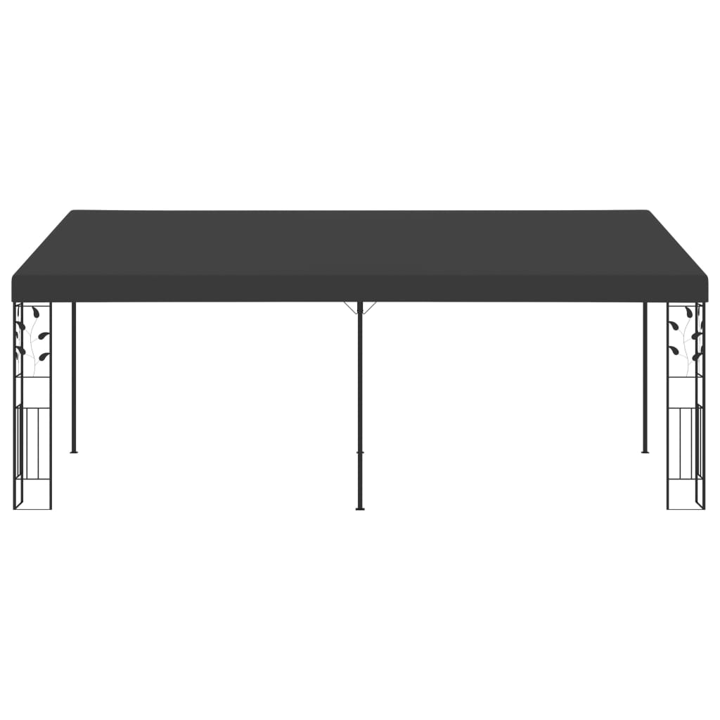 vidaXL Gazebo | Anthracite | Powder-coated steel, 100% polyester | Large