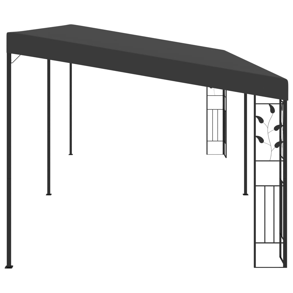 vidaXL Gazebo | Anthracite | Powder-coated steel, 100% polyester | Large