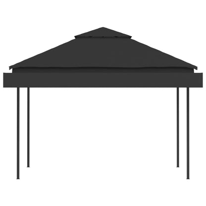 vidaXL Gazebo with Double Extending Roofs 3x3x2.75 m Anthracite 180g/m²