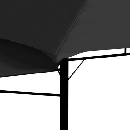vidaXL Gazebo with Double Extending Roofs 3x3x2.75 m Anthracite 180g/m²