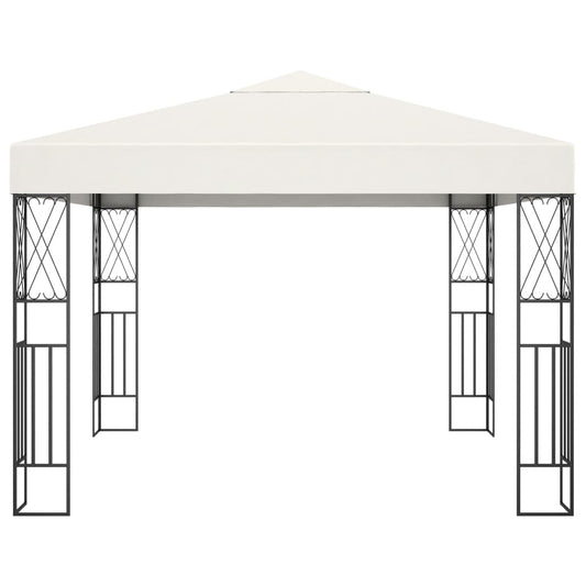 vidaXL Gazebo 3x3 m Cream Fabric
