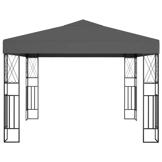 vidaXL Gazebo 3x3 m Anthracite Fabric