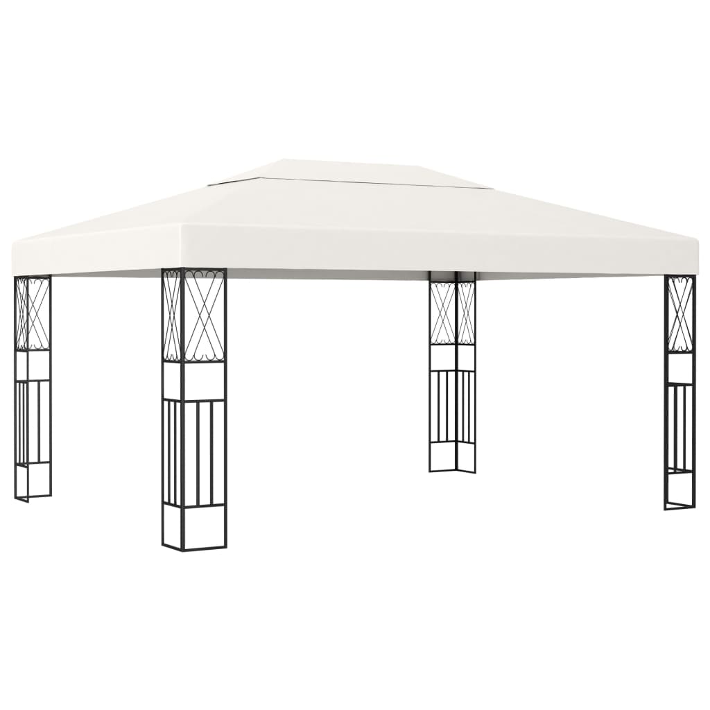 vidaXL Gazebo 3x4 m Cream Fabric