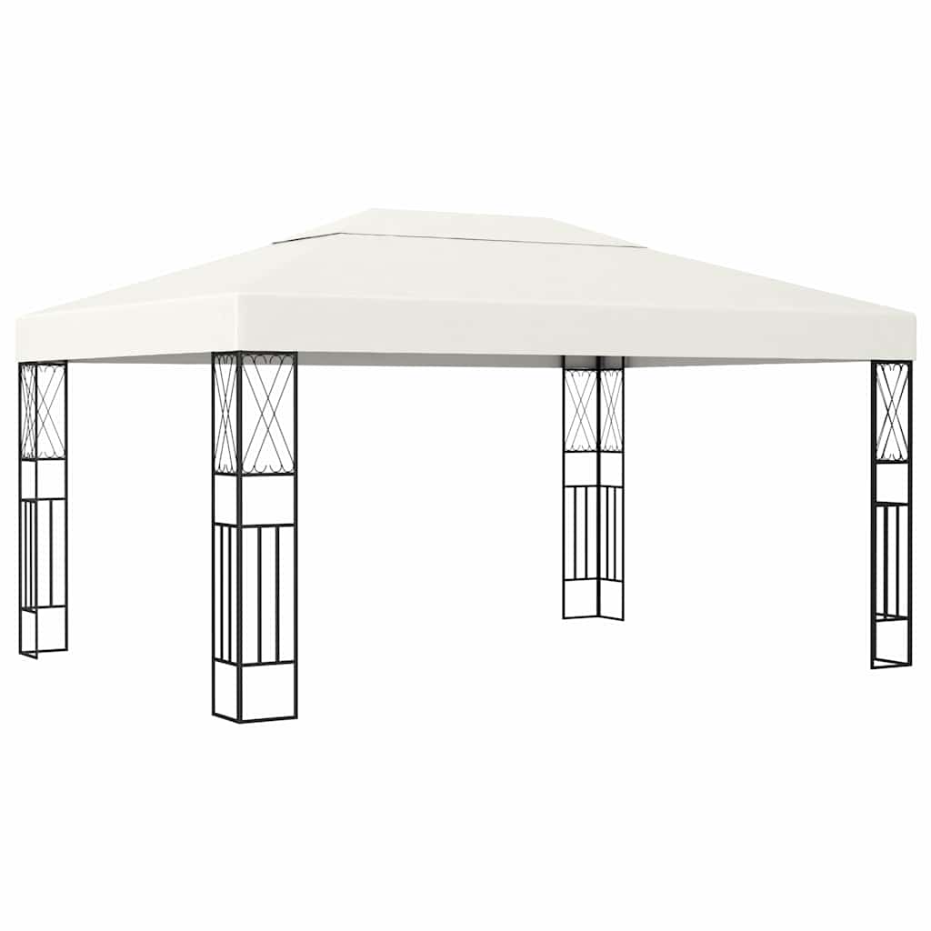 vidaXL Gazebo 3x4 m Cream Fabric