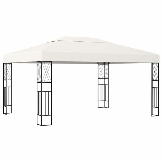 vidaXL Gazebo 3x4 m Cream Fabric