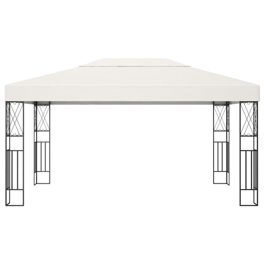 vidaXL Gazebo 3x4 m Cream Fabric