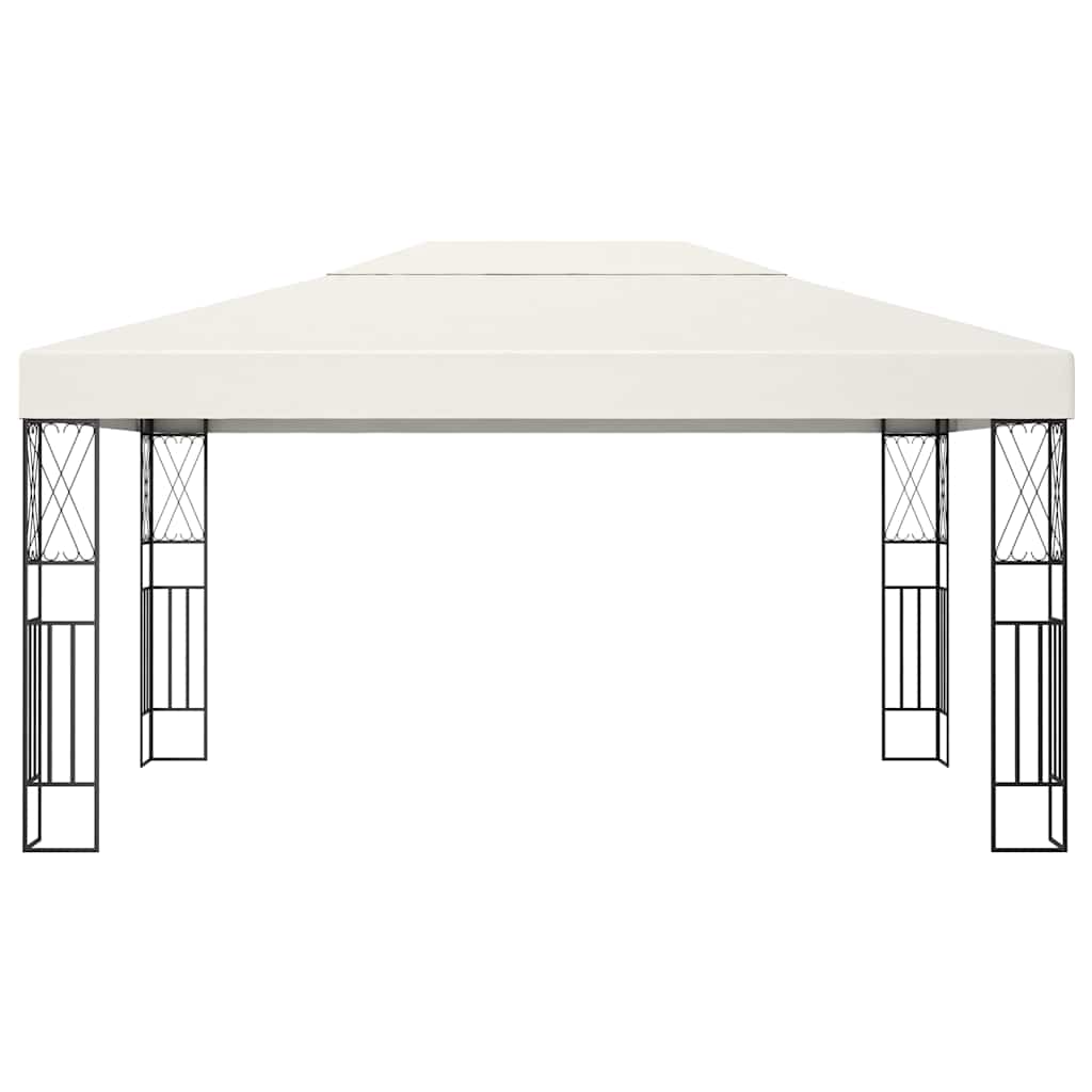 vidaXL Gazebo 3x4 m Cream Fabric