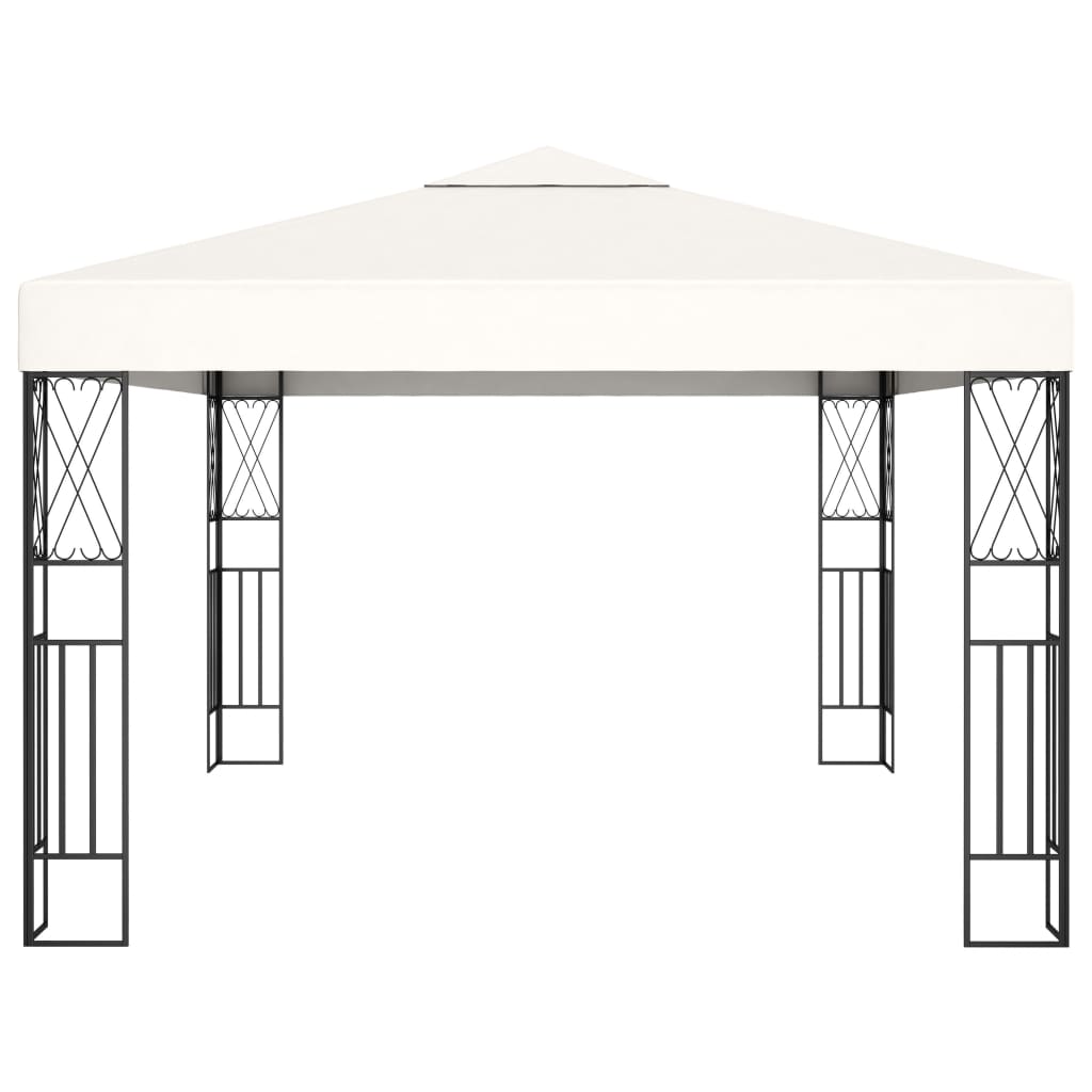 vidaXL Gazebo 3x4 m Cream Fabric