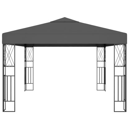 vidaXL Gazebo 3x4 m Anthracite Fabric