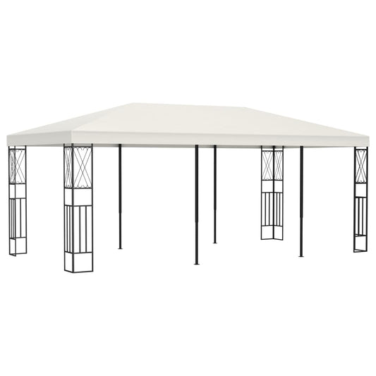 vidaXL Gazebo 3x6 m Cream Fabric