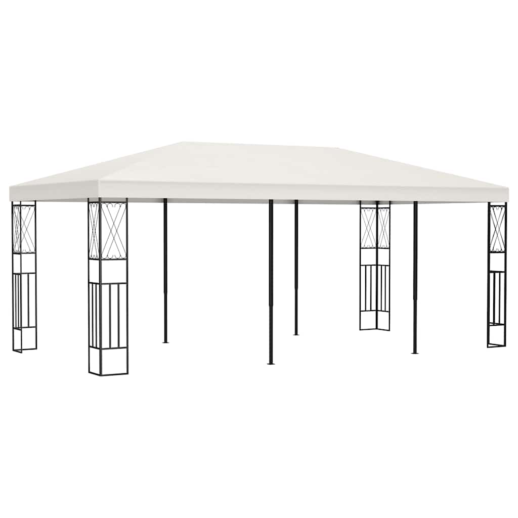 vidaXL Gazebo 3x6 m Cream Fabric