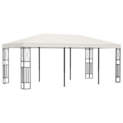 vidaXL Gazebo 3x6 m Cream Fabric