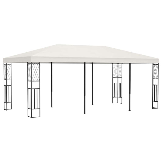 vidaXL Gazebo 3x6 m Cream Fabric