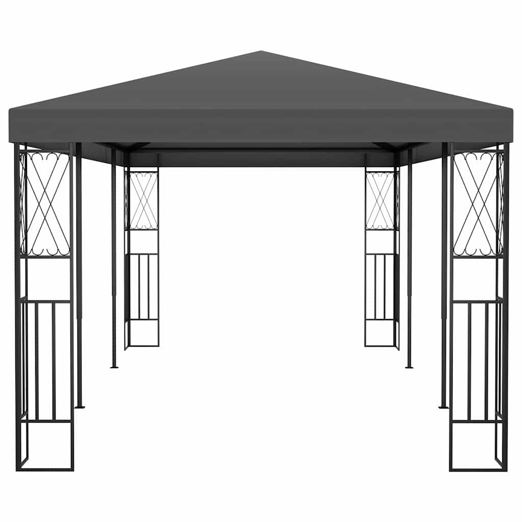vidaXL Gazebo 3x6 m Anthracite Fabric