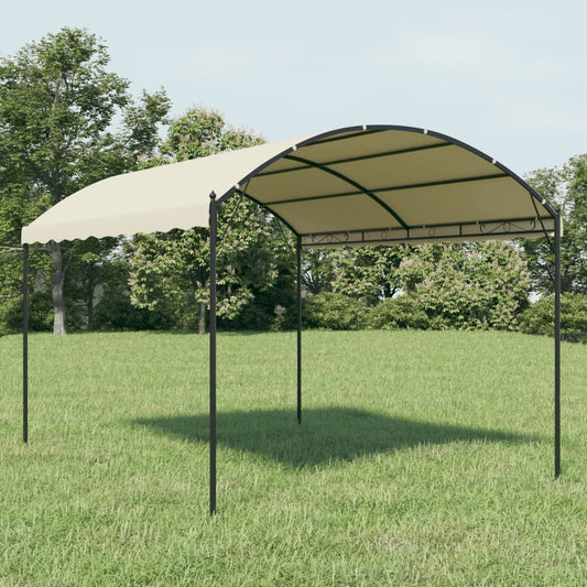 vidaXL Gazebo | Cream and black | Fabric (100% polyester), steel | Large