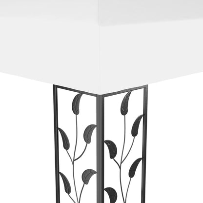 vidaXL Gazebo with Double Roof 3x4 m White