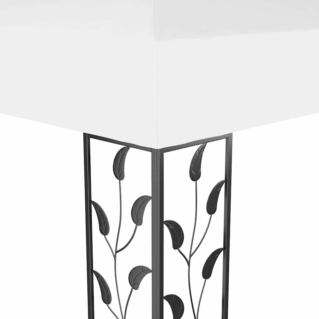 48030 vidaXL Gazebo with Double Roof 3x4 m White