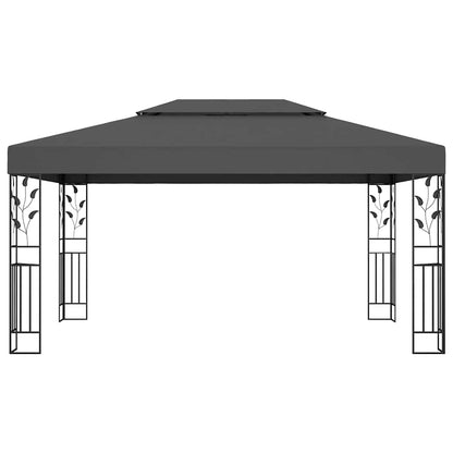 vidaXL Gazebo with Double Roof 3x4m Anthracite