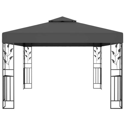 vidaXL Gazebo with Double Roof 3x4m Anthracite