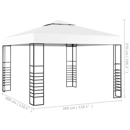 vidaXL Outdoor Gazebo | White
